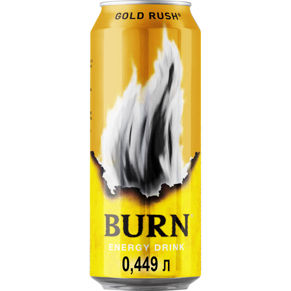 Напиток энергетический Burn Gold Rush, 449мл