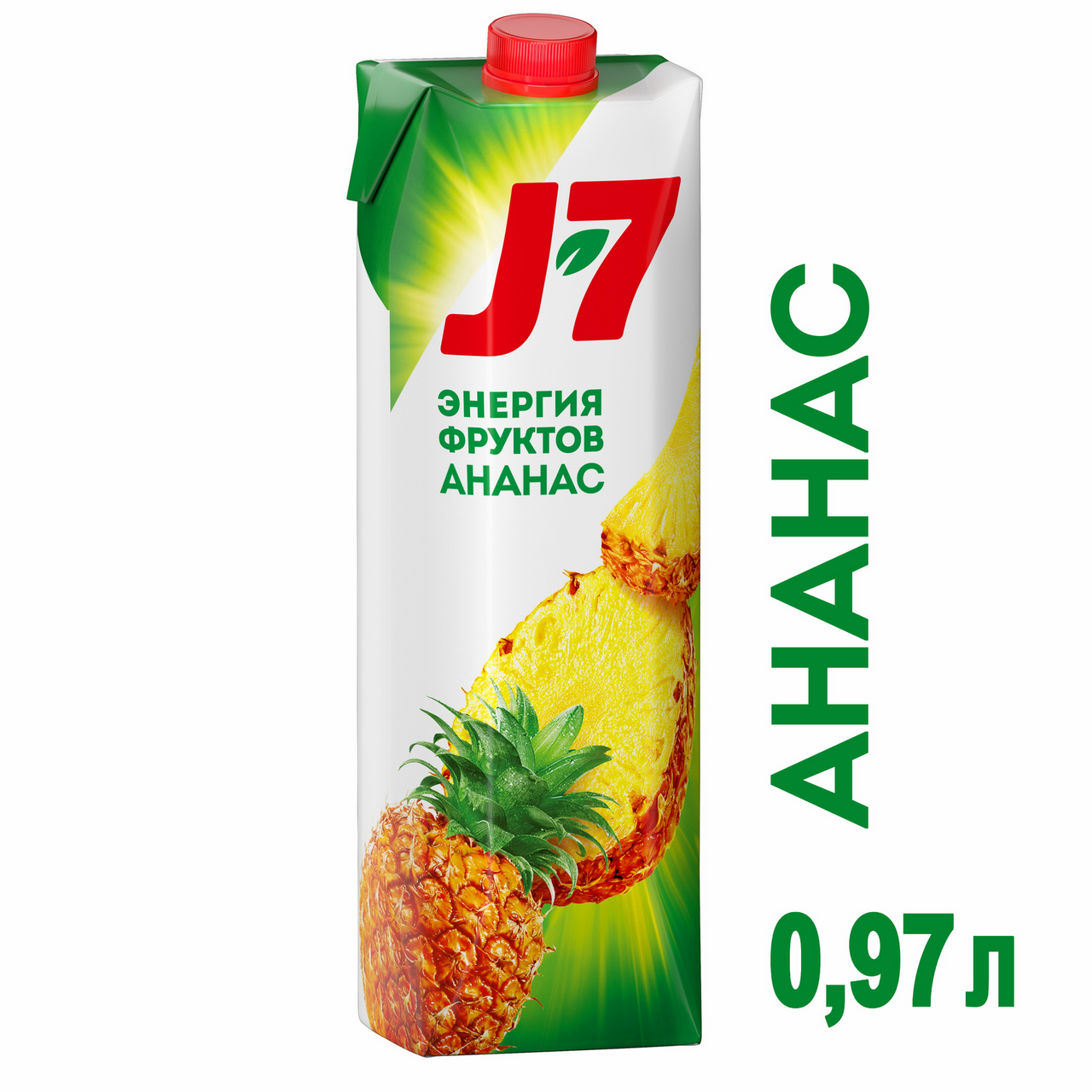 Нектар J7 Ананас с мякотью 0.97 л