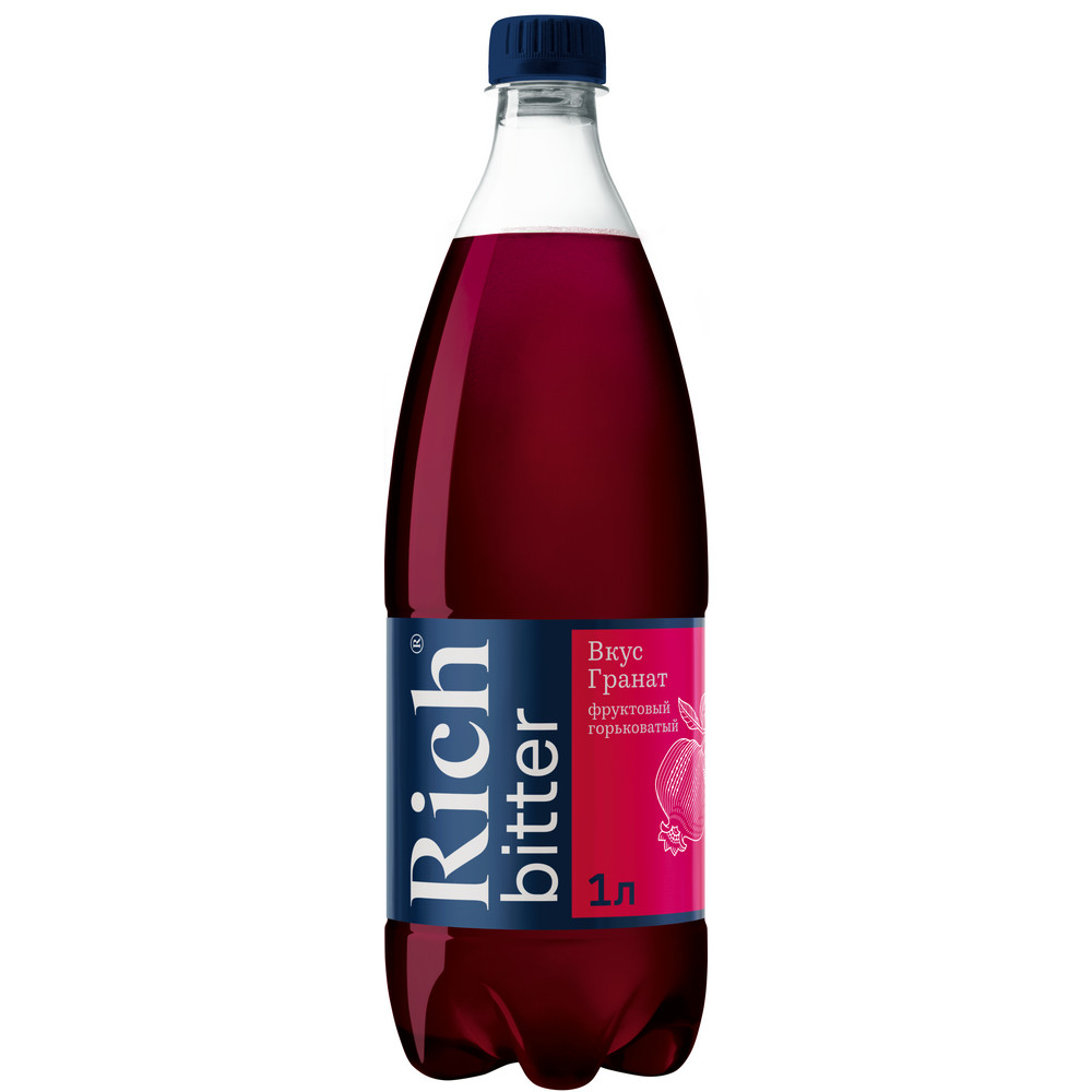 Напиток Rich bitter Гранат газированный, 1л