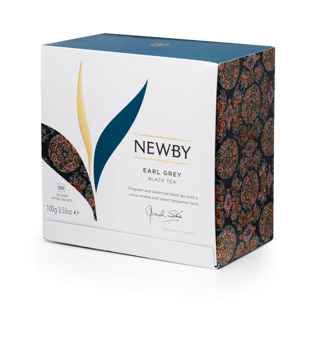 Чай черный Newby Earl Grey в пакетиках 2 г 50 шт