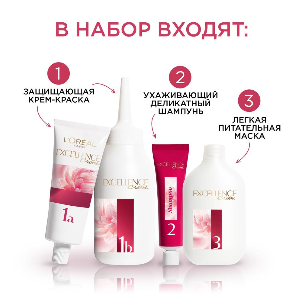 Стойкая крем-краска для волос L'Oreal Paris Excellence светло-светло русый перламутровый, осветляющий оттенок 10.21