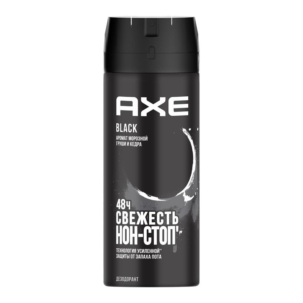 Дезодорант Axe Black аэрозоль для мужчин спрей, 150мл