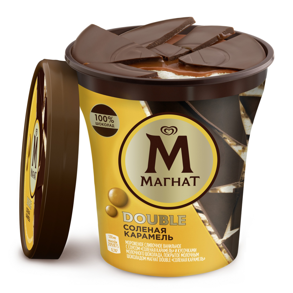 Мороженое Магнат Дабл соленая карамель, 310г