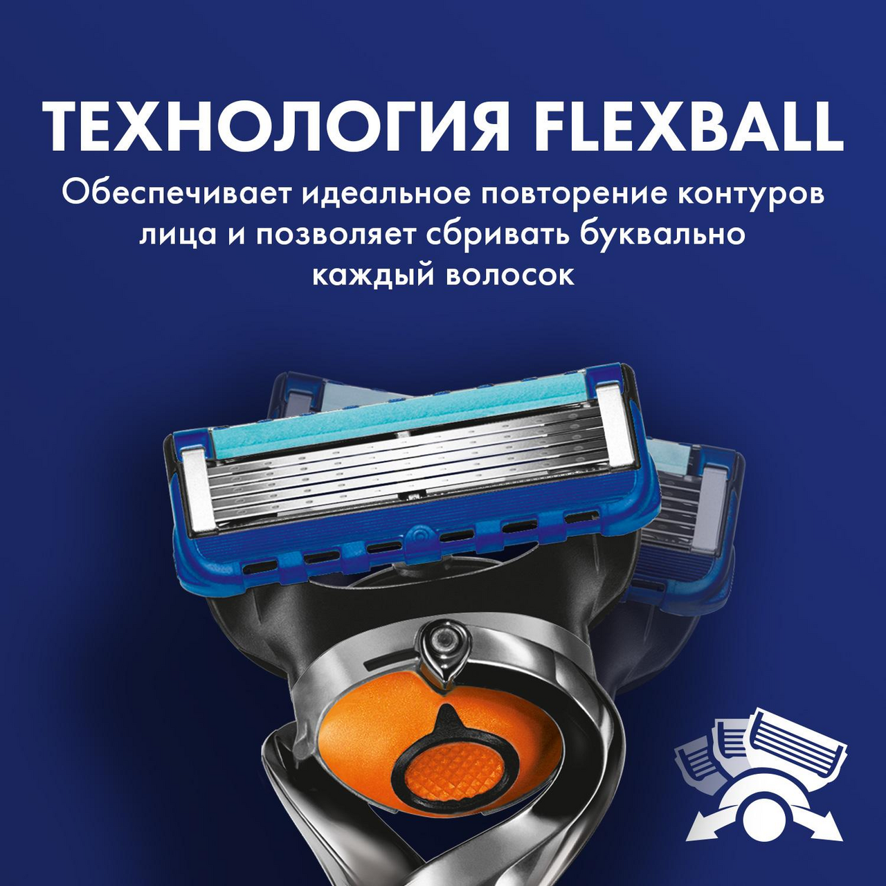 Кассеты сменные для бритвенного станка Gillette Fusion Proglide 4шт