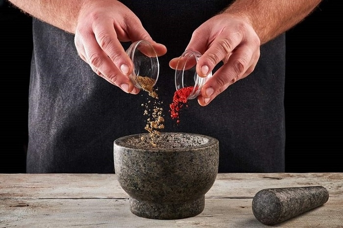 Ступка с пестиком Fackelmann гранит 9 x 13см, 300мл