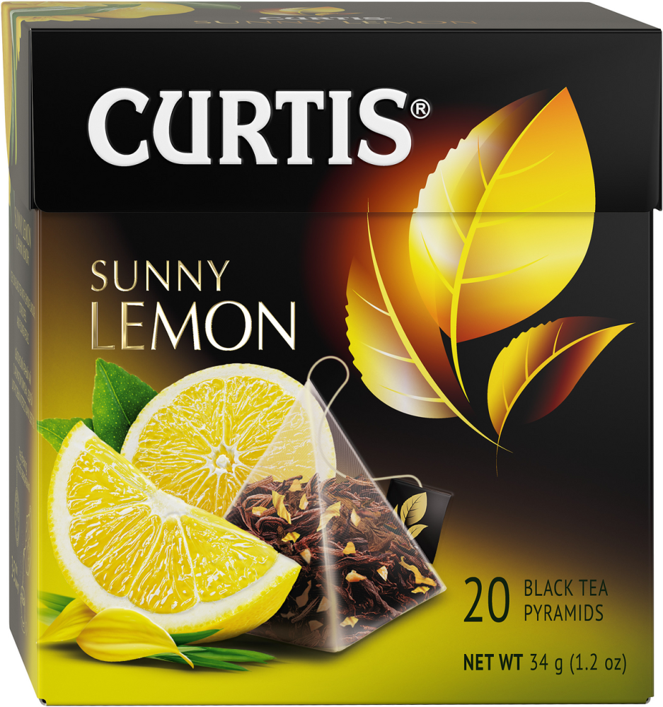 Чай черный Curtis Sunny Lemon в пакетиках 1,8 г х 20 шт
