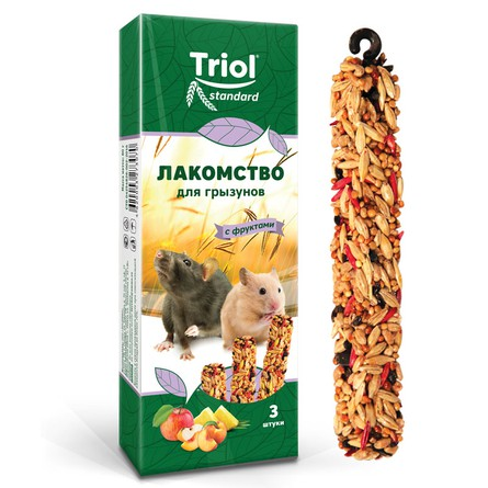 Лакомство Triol с фруктами для грызунов 80 г