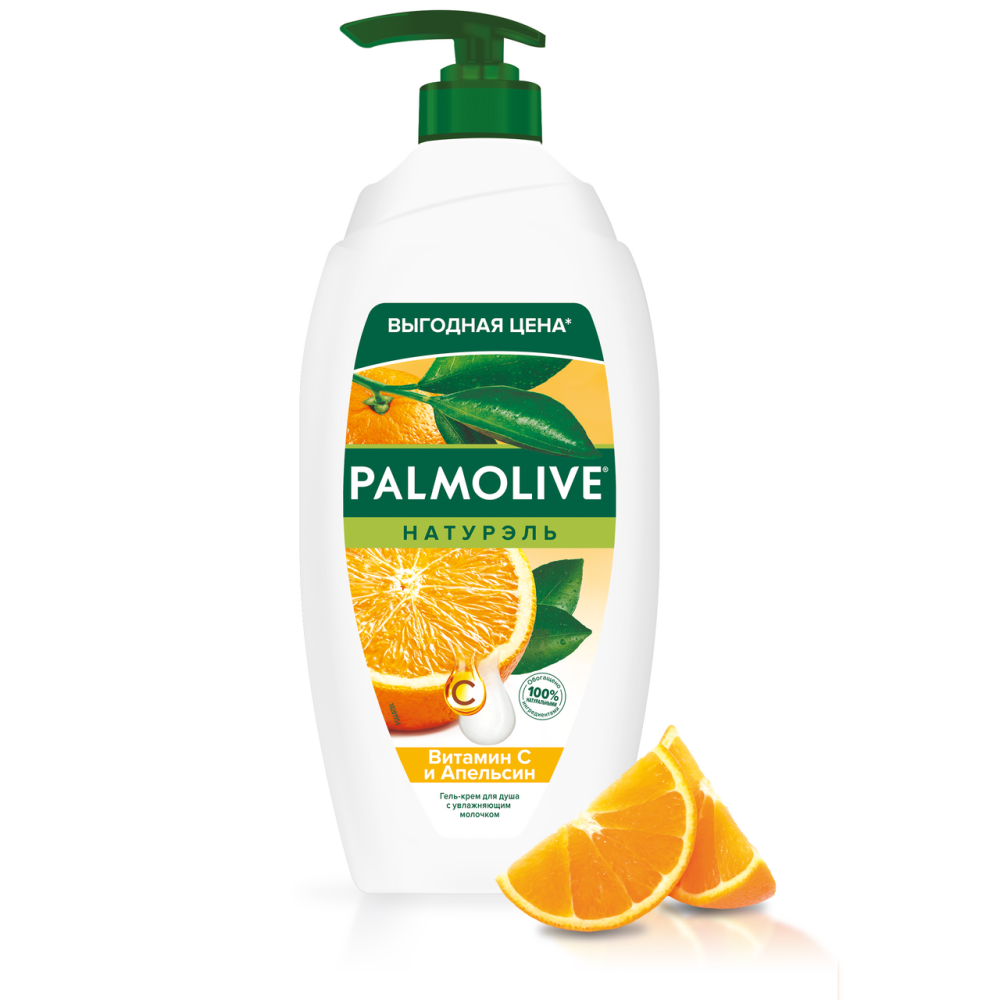 Гель-крем для душа Palmolive Натурэль Витамин С Апельсин 750 мл