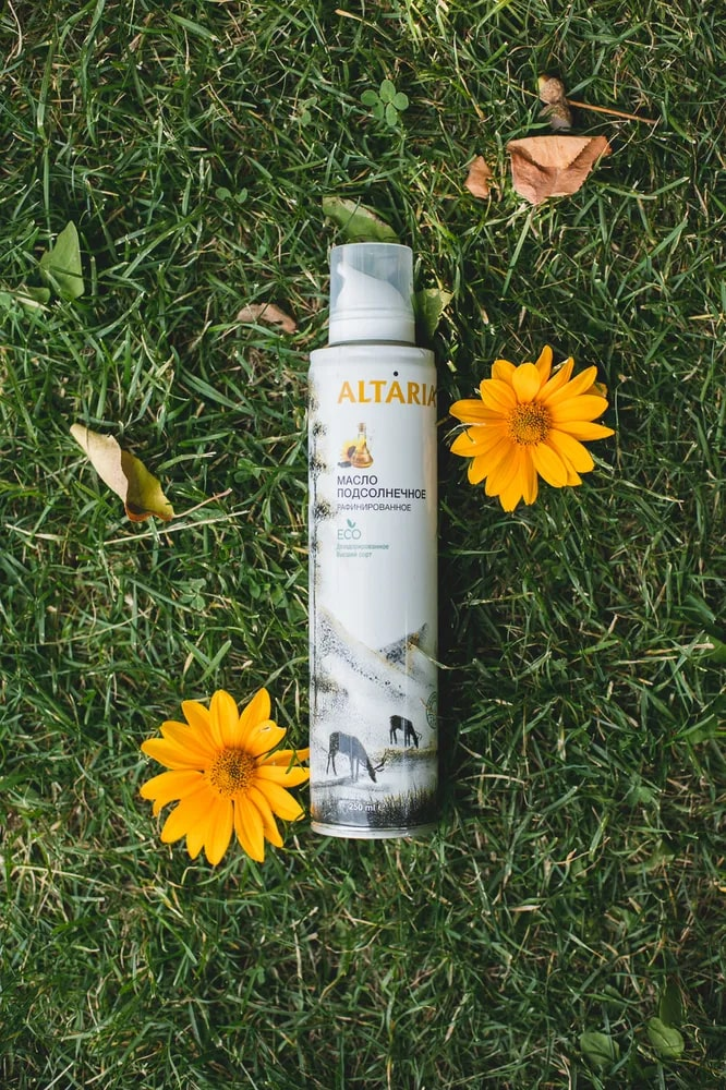 Масло Altaria подсолнечное рафинированное дезодорированное, 250мл