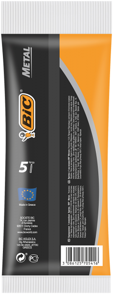 Станки одноразовые Bic Metal с одним лезвием, 5 шт.
