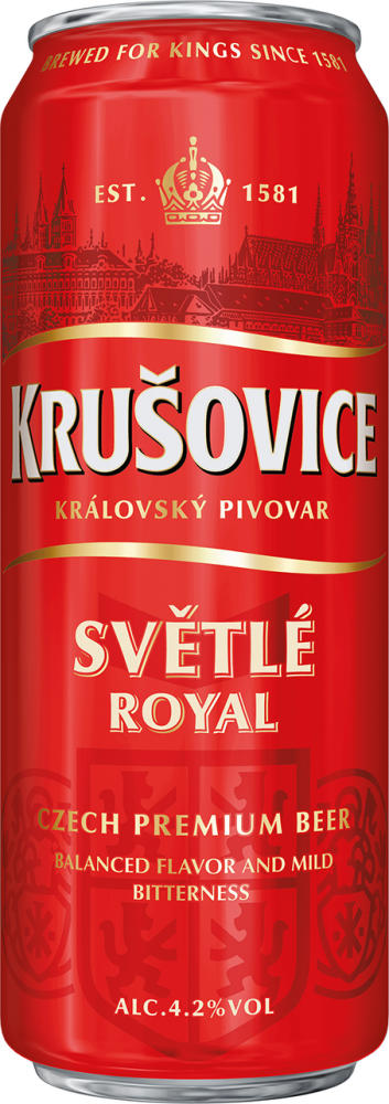 Пиво Krusovice светлое, 0.43л