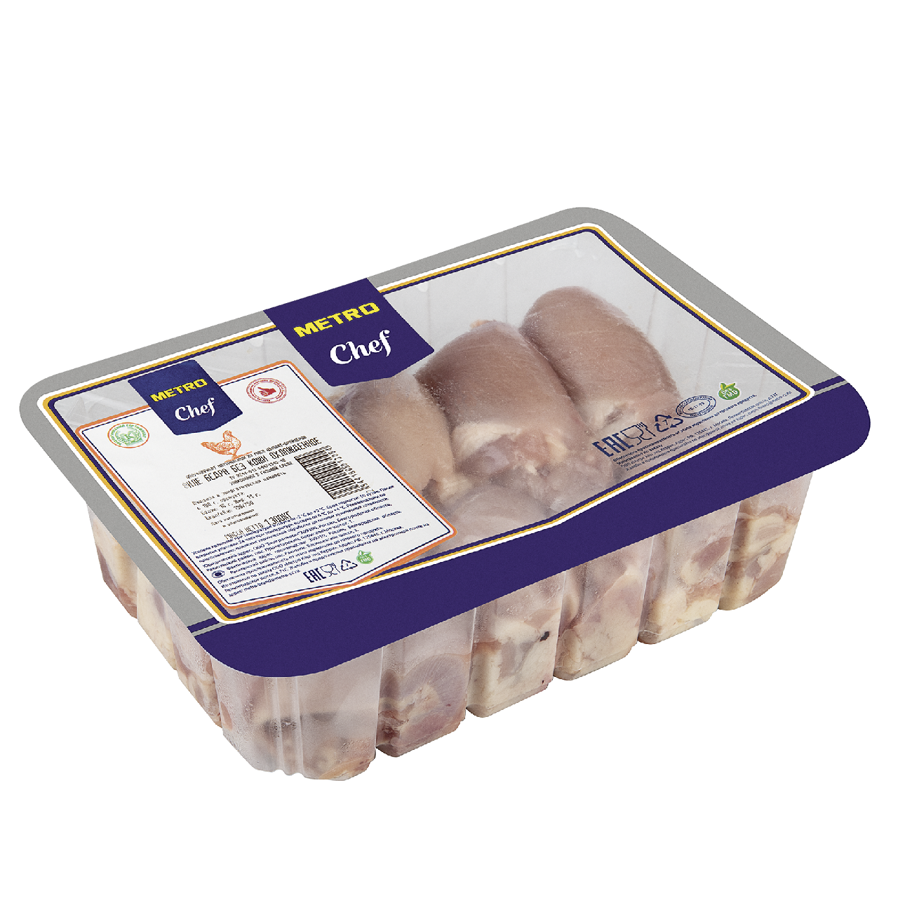 Филе бедра METRO CHEF цыпленка бройлера, охлажденное, ГВУ~1-1,3кг