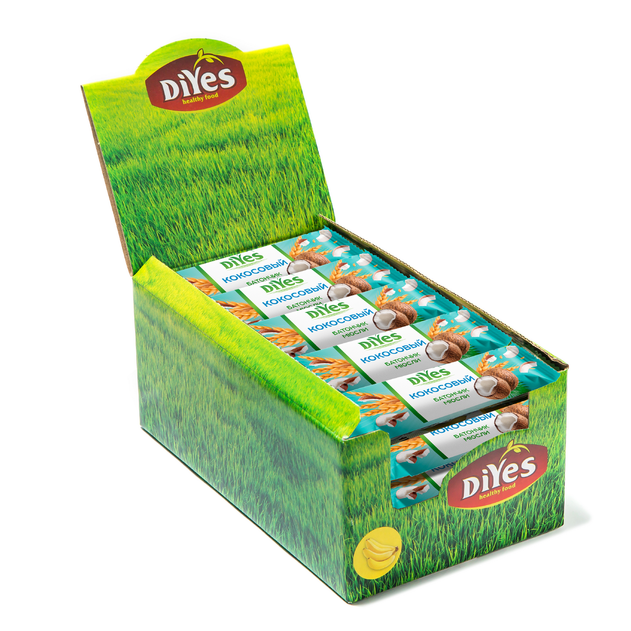 Батончик-мюсли DiYes кокосовый, 25г
