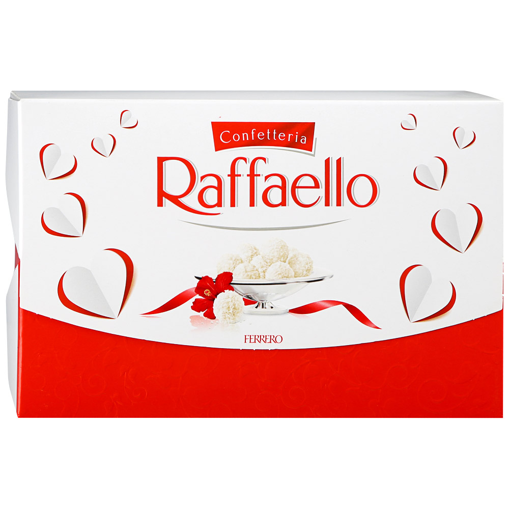 Конфеты Raffaello с цельным миндальным орехом в кокосовой обсыпке, 40 г