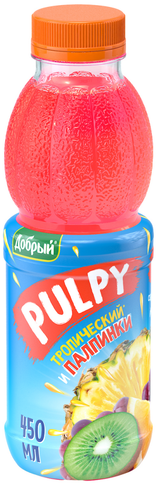 Напиток сокосодержащий Добрый Pulpy тропик 450 мл