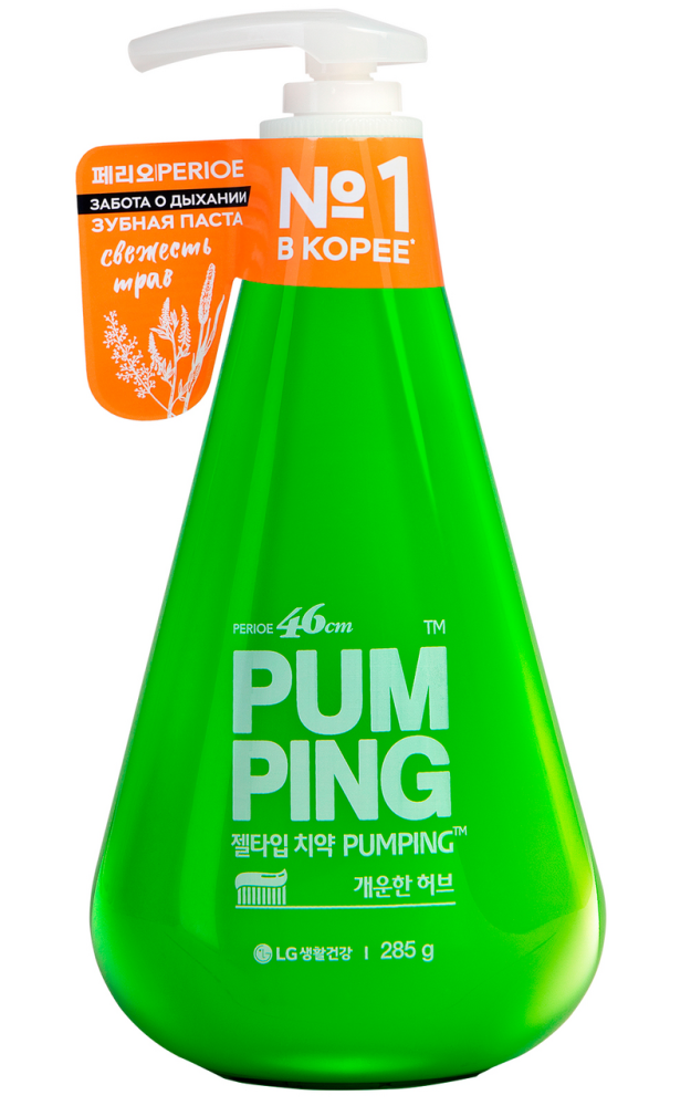 Зубная паста Perioe Breath Care Pumping Toothpaste освежающая, 285г