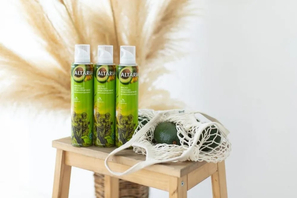 Масло Altaria авокадо-подсолнечное нерафинированное, 250мл