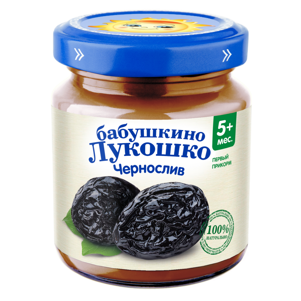 Пюре Бабушкино Лукошко чернослив, 100г