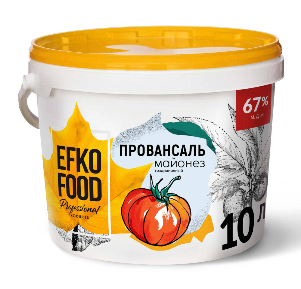 Майонез EFKO FOOD Провансаль 67%, 10л