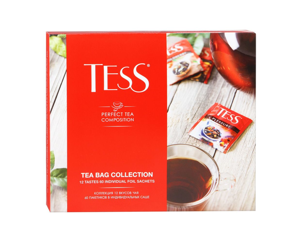 Чай Tess Perfect Tea Composition 12 вкусов по 5 пакетиков 103 г