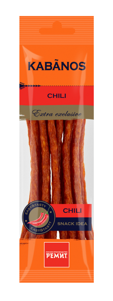 Колбаски Ремит Kabanos Chili сырокопченые 70 г