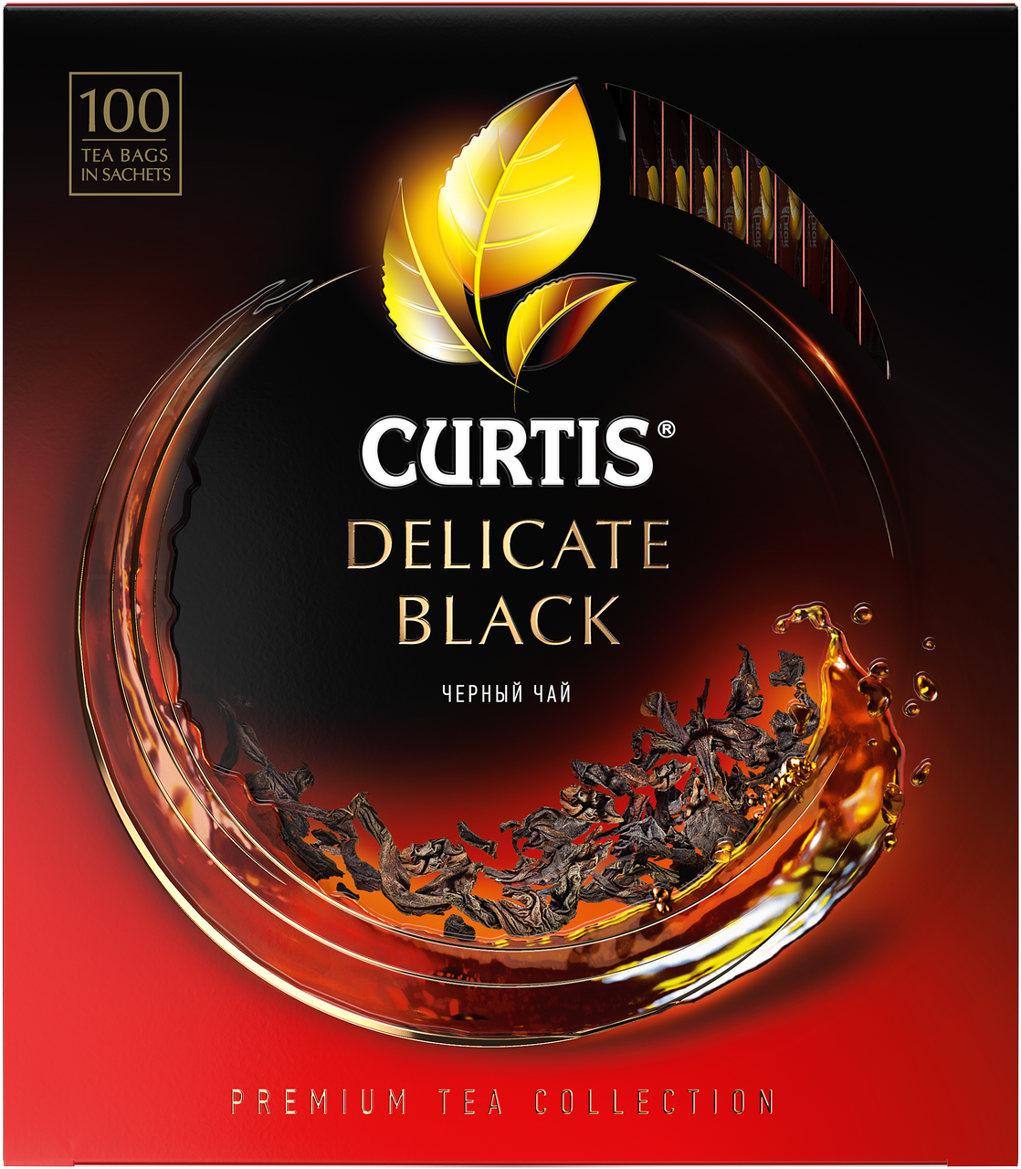 Чай Curtis Delicate Black черный мелколистовой (1.7г х 100шт), 170г