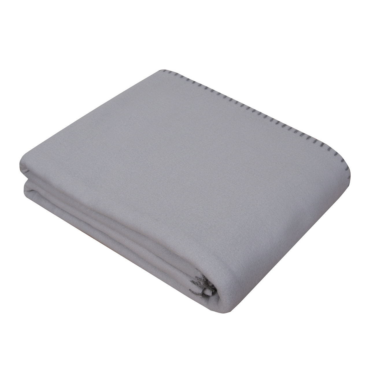 Tarrington House Плед флисовый светло-серый, 130 х 170см