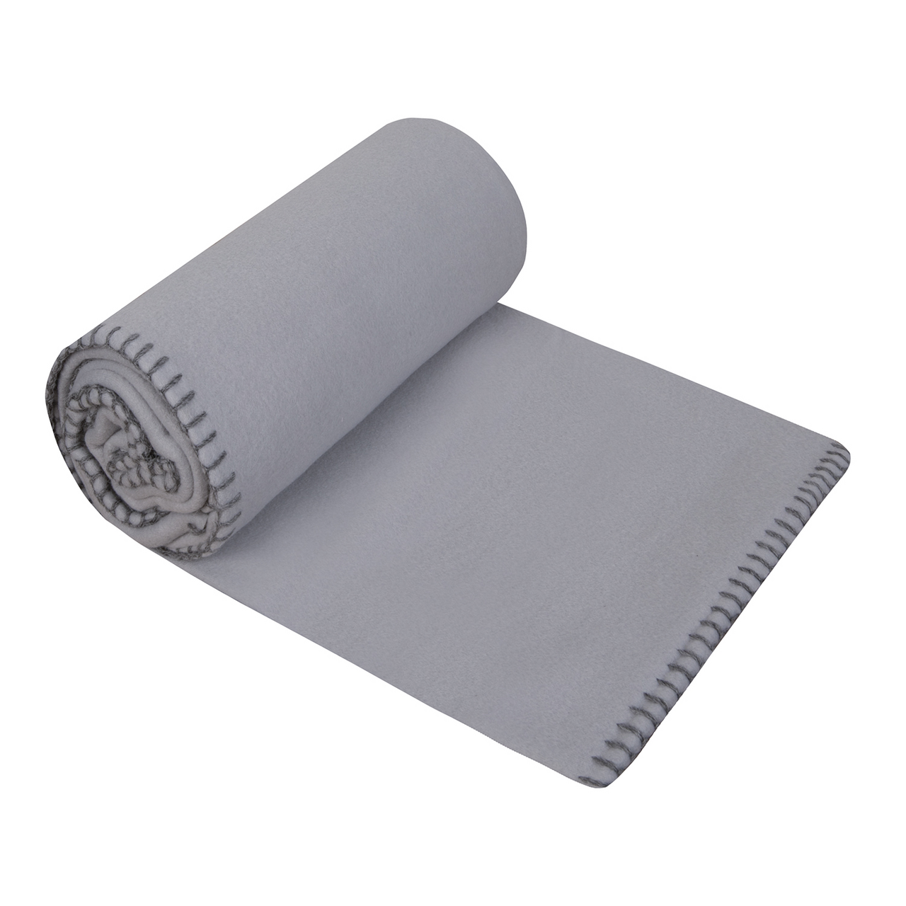 Tarrington House Плед флисовый светло-серый, 130 х 170см