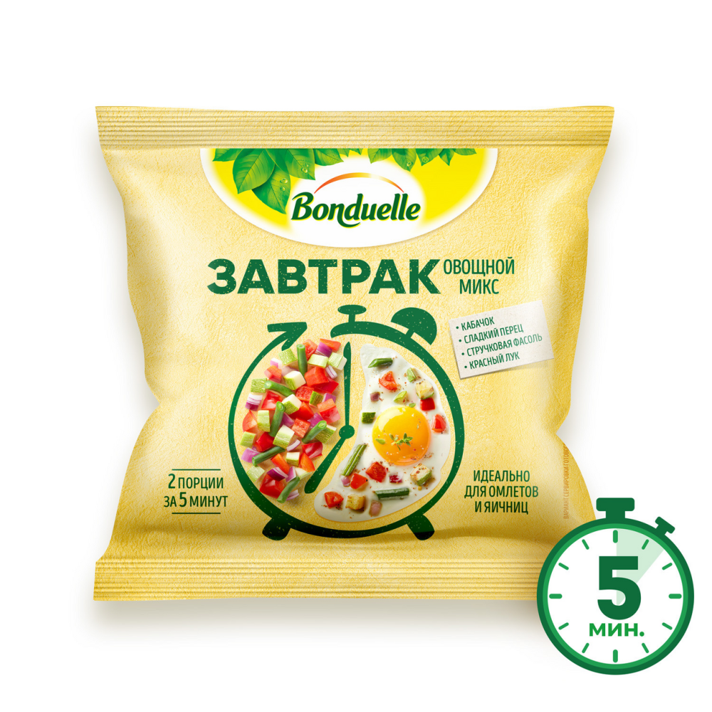 Микс овощной Bonduelle Завтрак с кабачком, 200г