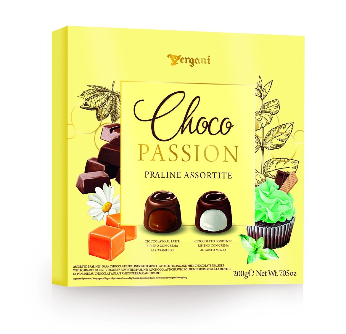 Конфеты Vergani Mix Choco Passion ассорти, 200г