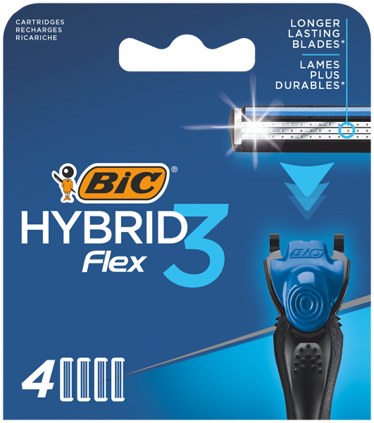 Картриджи Bic Flex 3 Hybrid 4шт