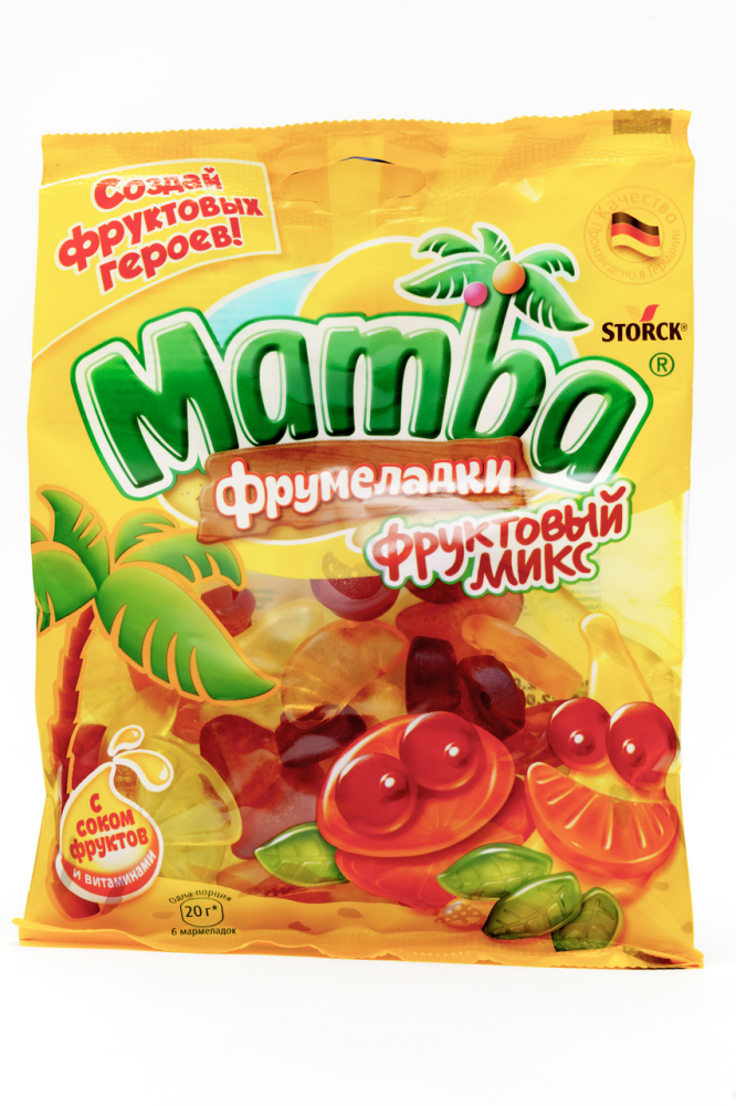 Жевательный мармелад Mamba фруктовый микс 140 г