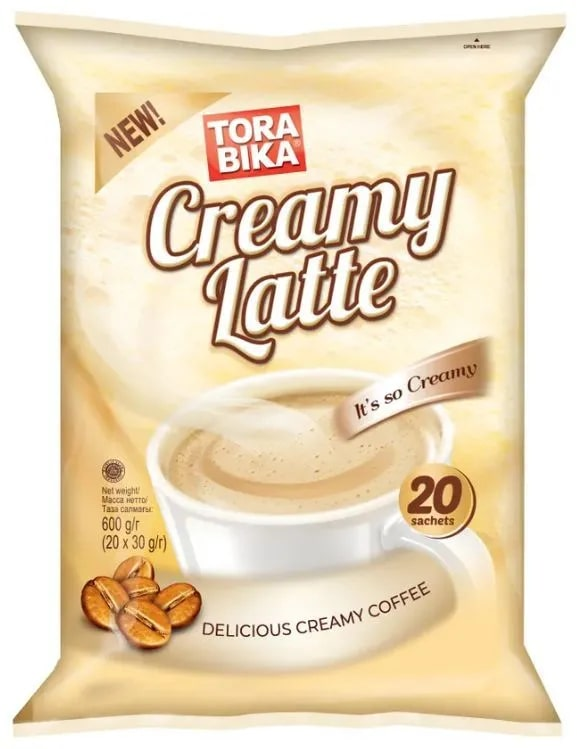Кофе Torabika Creamy Latte растворимый (30г x 20шт), 600г