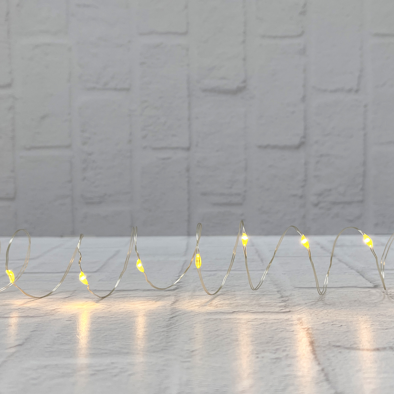 Гирлянда роса ChristmasDeLux теплый белый 10Led, 190см