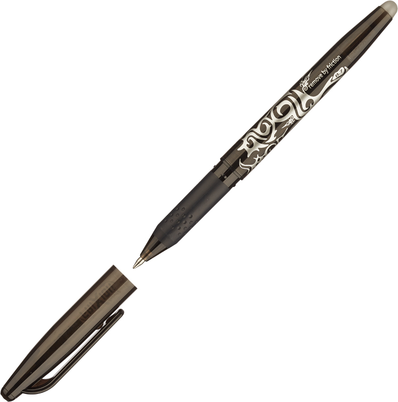 Ручки Pilot Frixion стираемые гелевые с грипом черные, 2шт