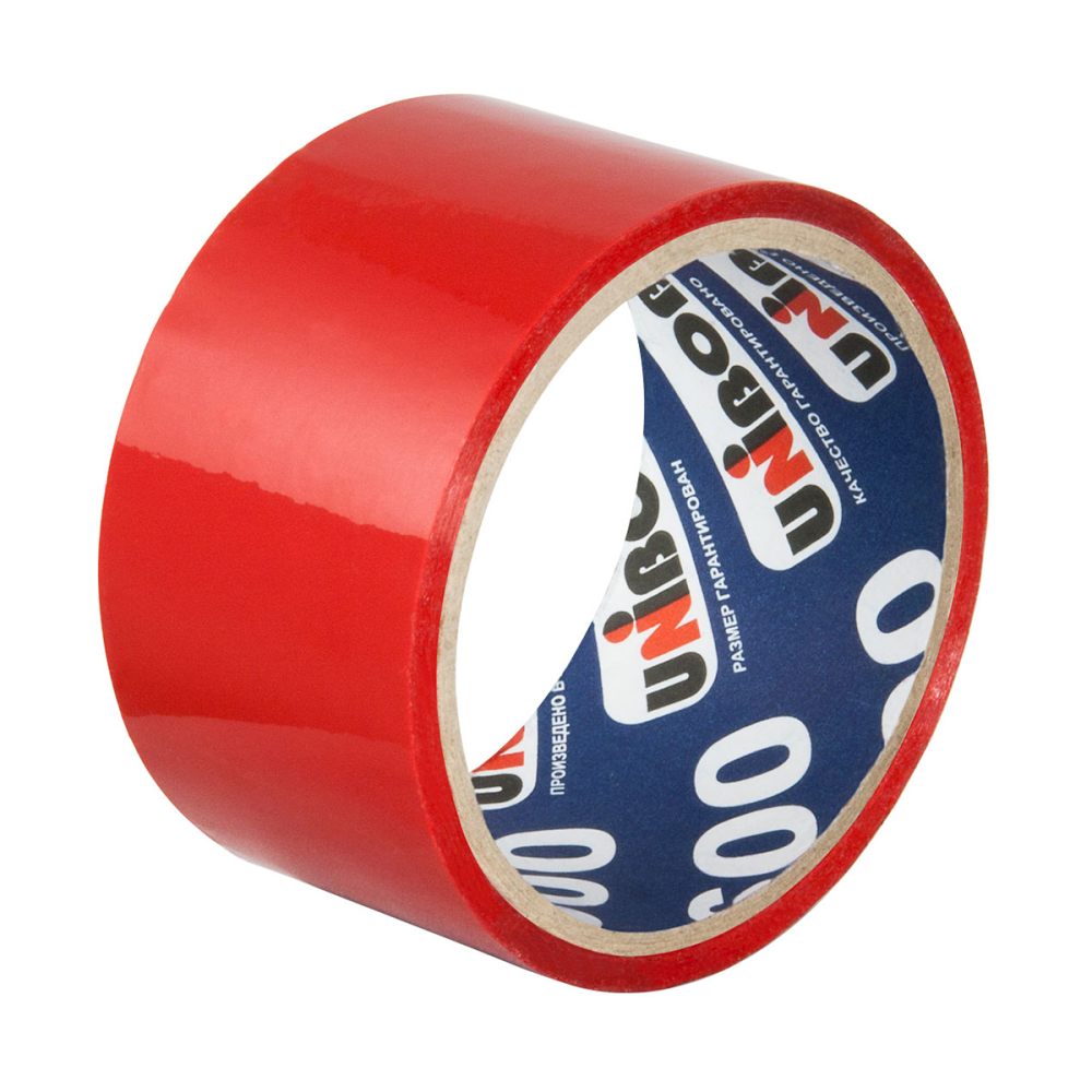 Лента Unibob клейкая цветная красная, 48 x 38см