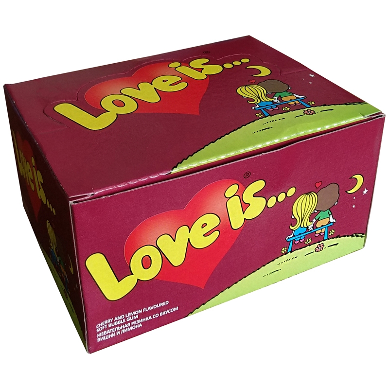Жевательная резинка Love is вишня-лимон (4.2г x 100шт), 420г