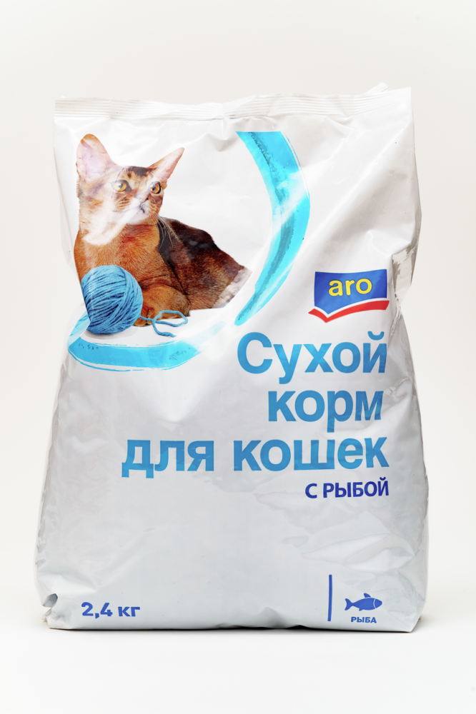 Корм аро для кошек. Сухой корм Aro с говядиной для кошек 2,4 кг. Сухой кошачий корм Aro. Корм для кошек с рыбой.