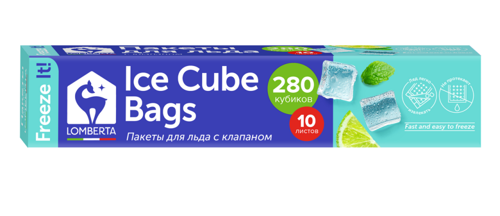 Пакеты Lomberta для льда, 10шт