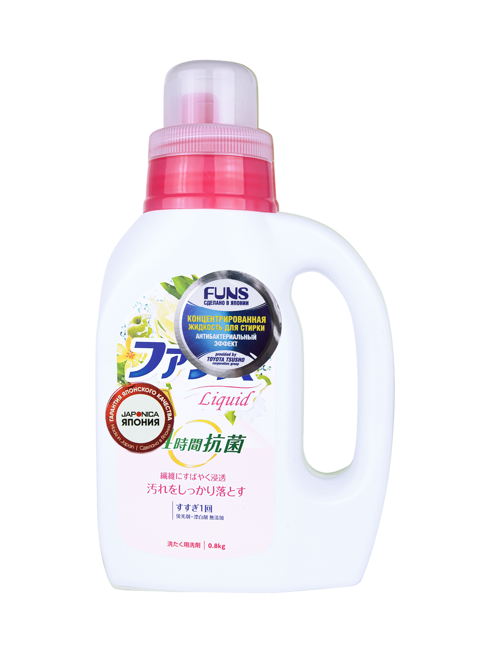 Жидкость концентрированная Funs для стирки белья с антибактериальным эффектом, 800г