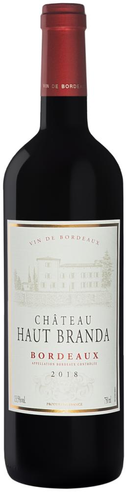 Вино Chateau Haut Branda Bordeaux AOC красное сухое 12,5% 0,75 л