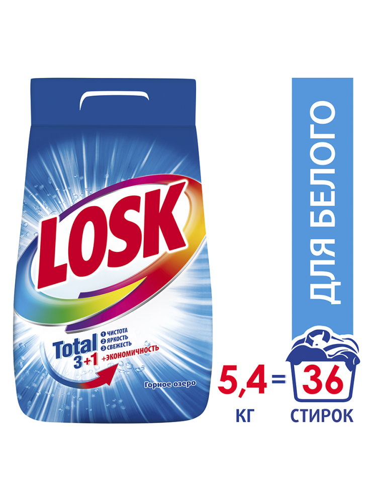 Стиральный порошок Losk Горное озеро 5,4 кг Стиральный порошок Losk Горное озеро 5,4 кг