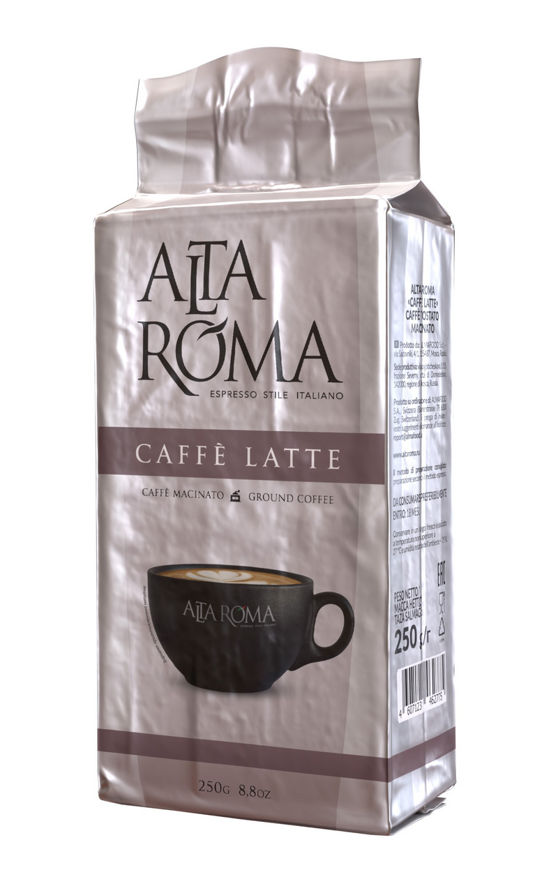 Кофе Alta Roma Caffe Latte молотый, 250г