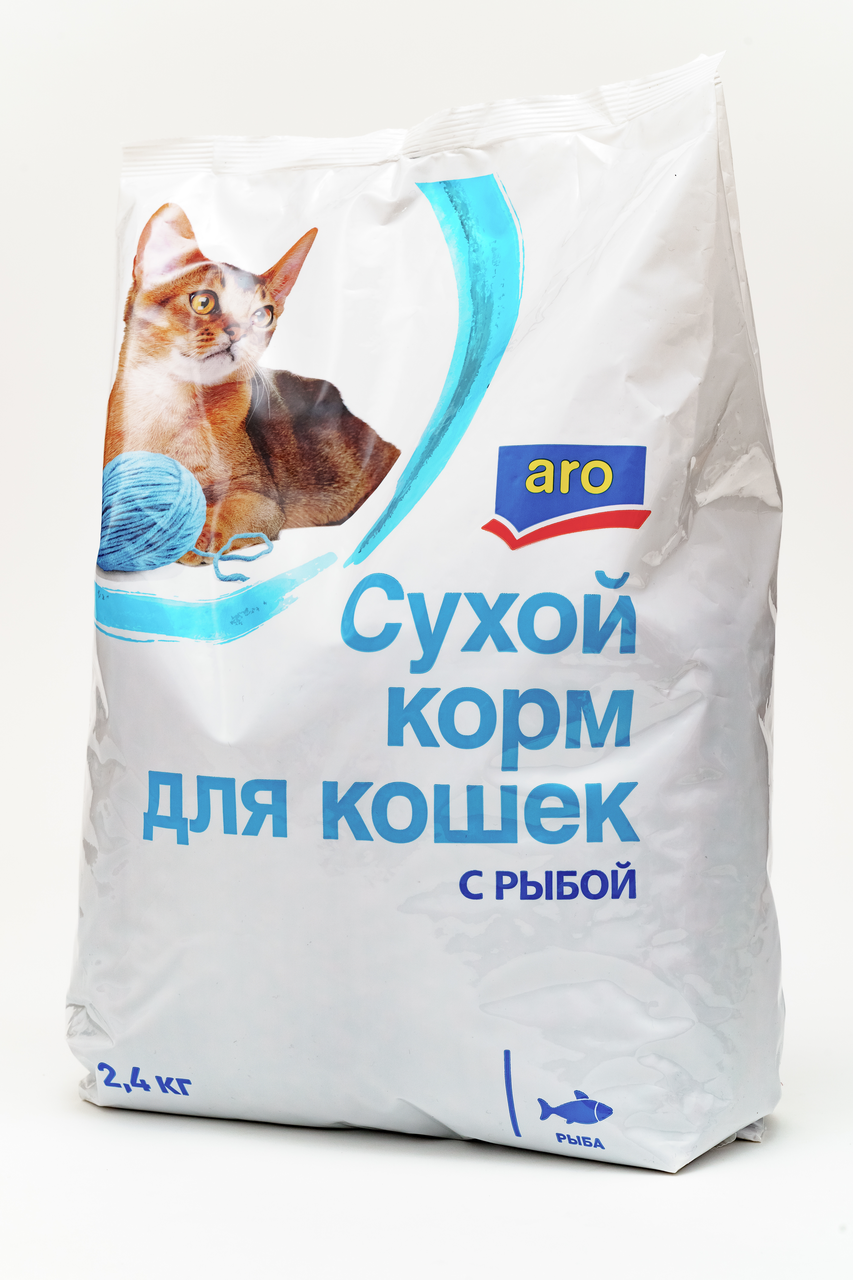 Корм для кошек Aro с рыбой сухой