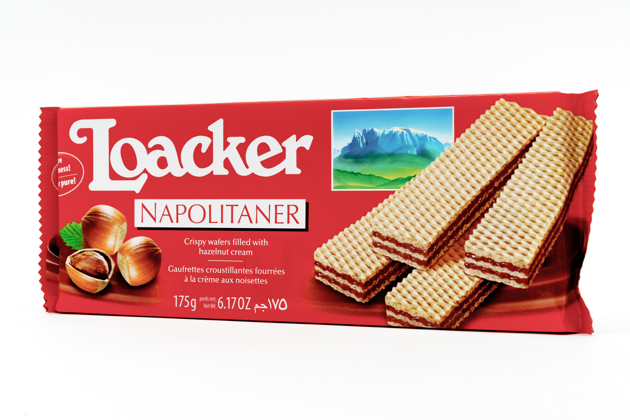 Вафли Loacker Napolitaner с лесным орехом 175 г