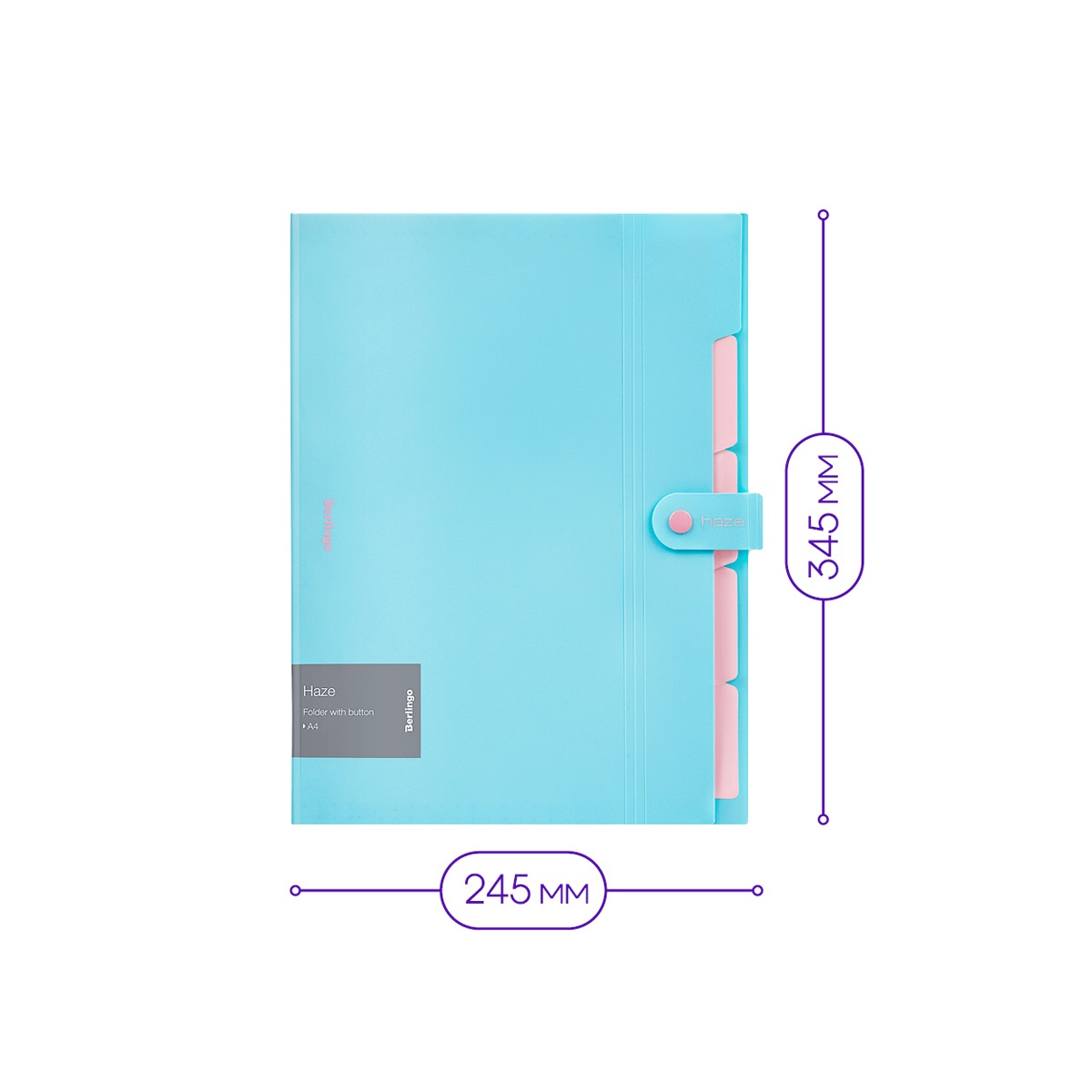 Папка Berlingo Haze 5 отделений А4 600мкм