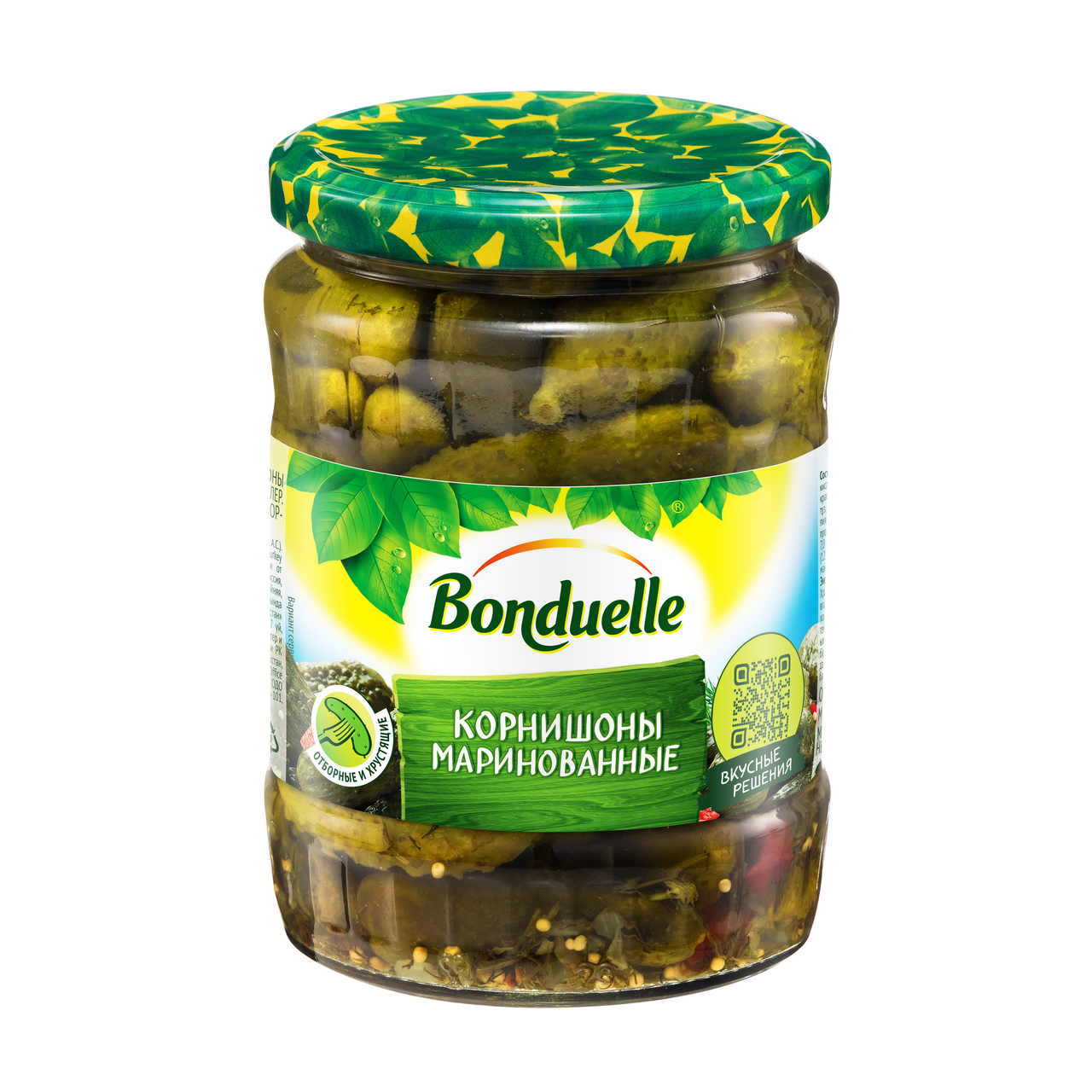 Корнишоны Bonduelle Expert маринованные 3-6см 540г