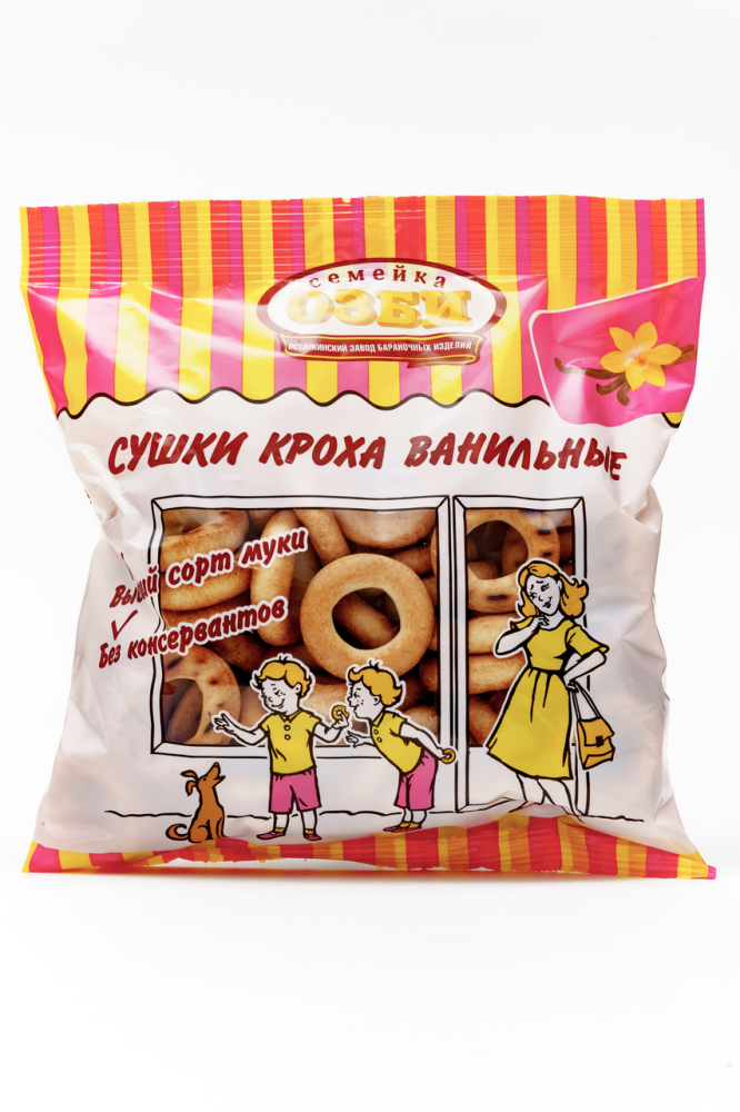 Сушки Семейка ОЗБИ Кроха с ванилью 200 г