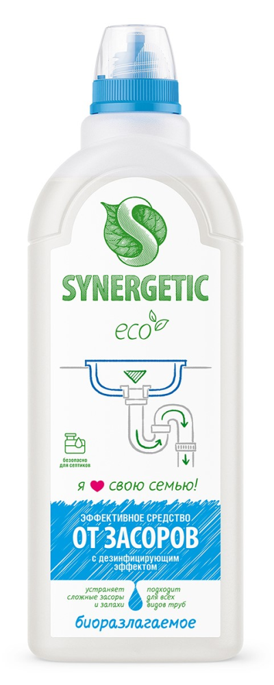 Средство Synergetic от засоров, 1л