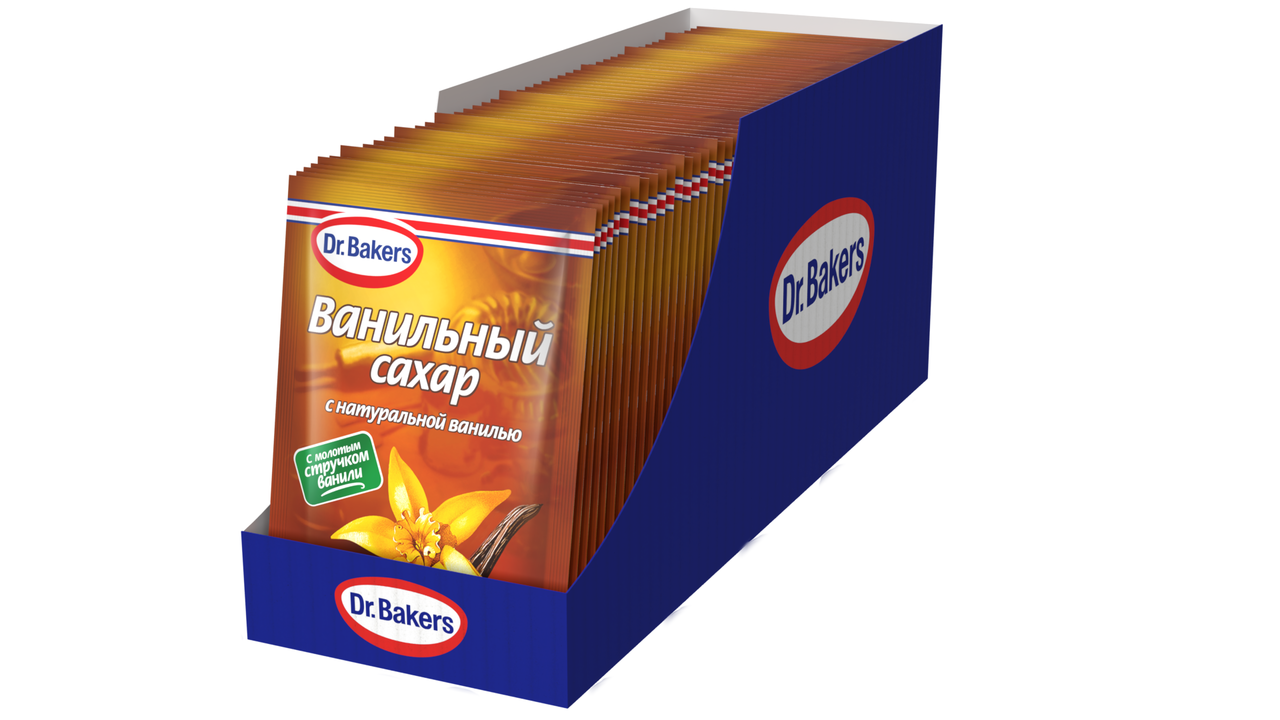 Сахар Dr.Bakers ванильный с натуральной ванилью, 15г